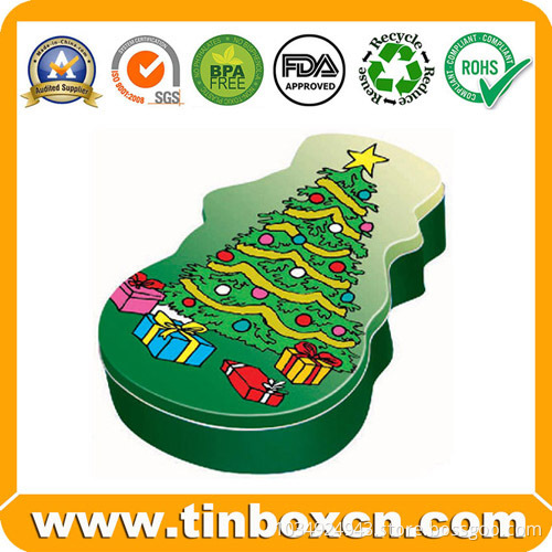 Christmas Tin Box For Gift Packaging